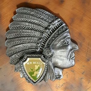 #69 Indian Chief Fridge Magnet New Mexico Indian Head